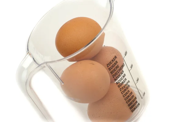 Measuring egg — Stock Photo, Image