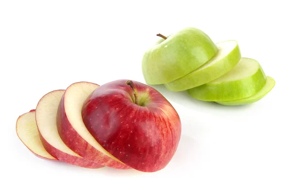 Скибочками яблук — стокове фото