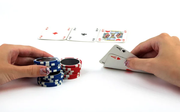 Poker vinnare — Stockfoto