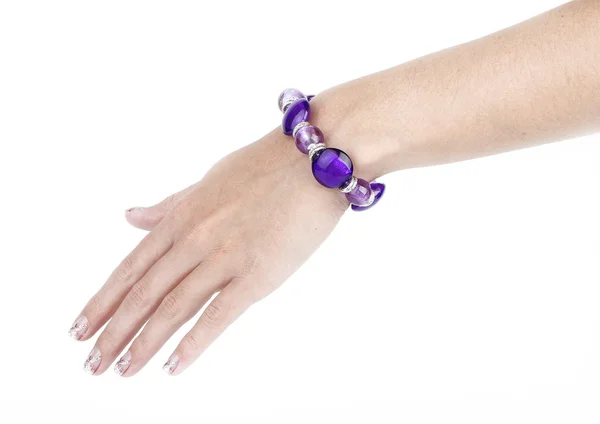 Purple bracelet — Stock Photo, Image