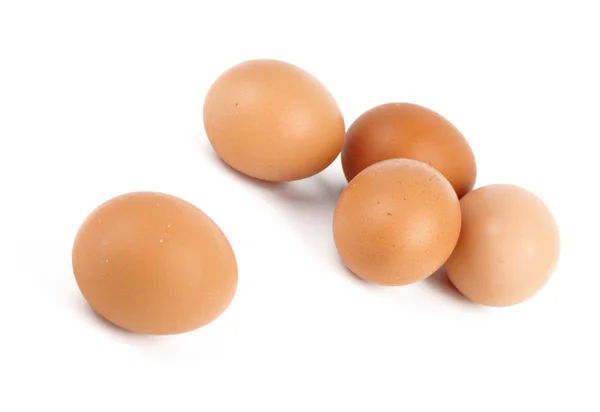 Cinco huevos Fotos de stock libres de derechos