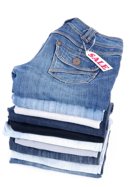 販売のためのジーンズ — ストック写真