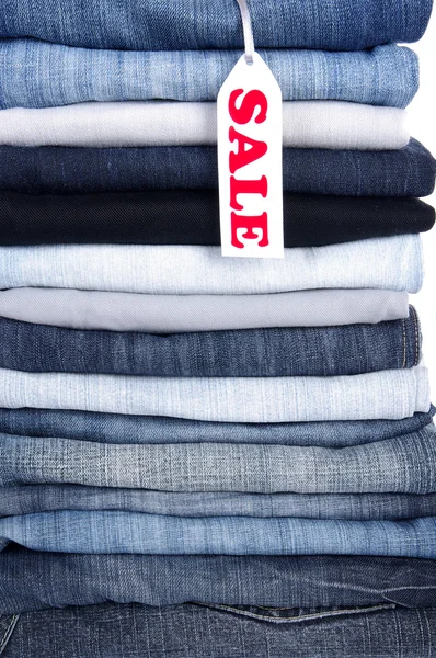 Jeans säljes — Stockfoto