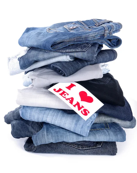 Me encantan los jeans —  Fotos de Stock