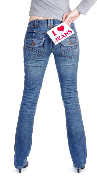 Frauen lieben Jeans — Stockfoto