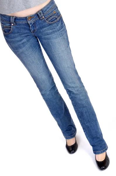 Jeans und Schuhe — Stockfoto