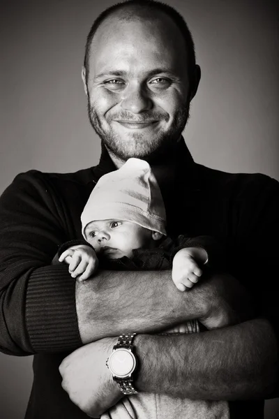 Feliz padre con hijo — Foto de Stock