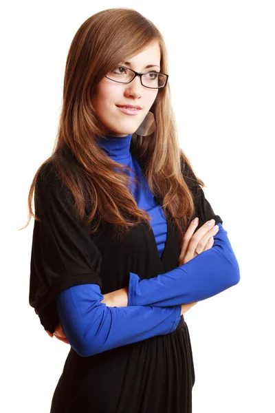Fiatal nő szemüvegben — Stock Fotó
