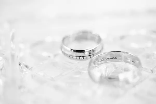 Svatební prsteny — Stock fotografie