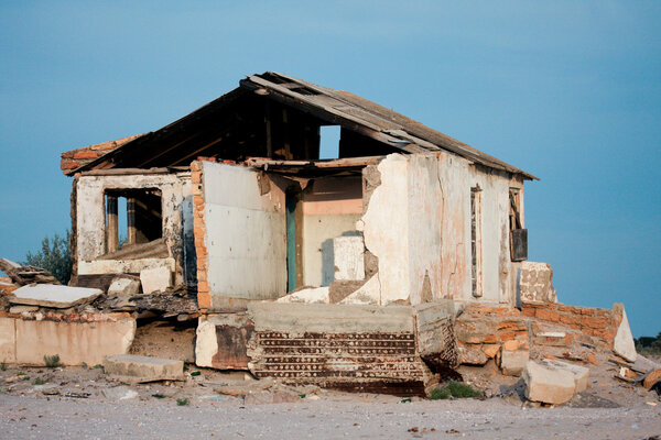Destroyed building