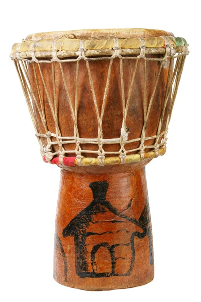 Originální africké djembe buben — Stock fotografie