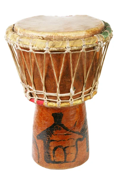 Oryginalny bęben djembe afrykański — Zdjęcie stockowe