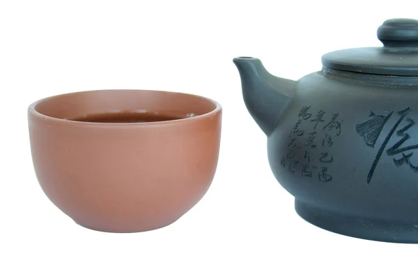 stock image Chinese teapot with cup