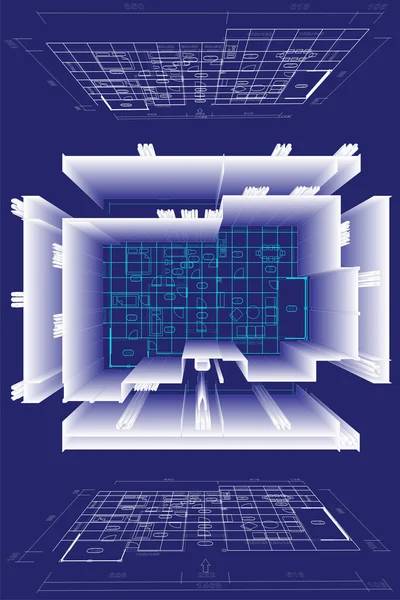 Planen hus illustration — Stockfoto