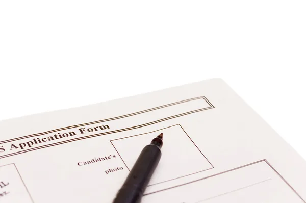 Application form — Stock Photo, Image