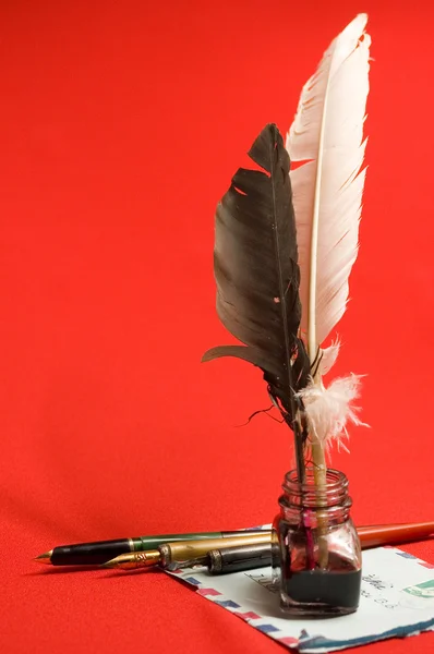Sobre, pluma pluma pluma pluma — Foto de Stock