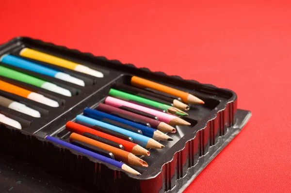 Renk kalemler — Stok fotoğraf