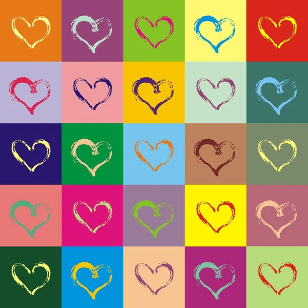 Corazón _ color — Vector de stock
