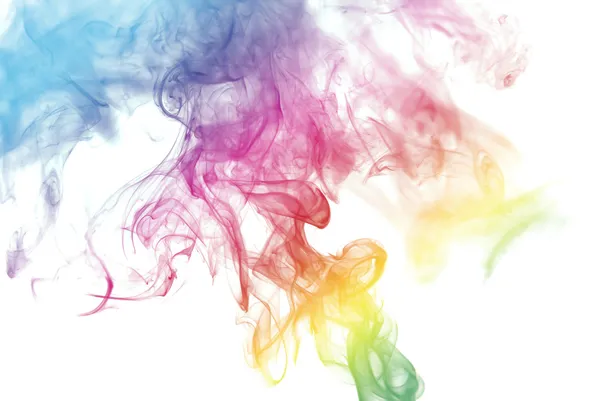 Rainbow Colored Smoke — Stock Photo, Image