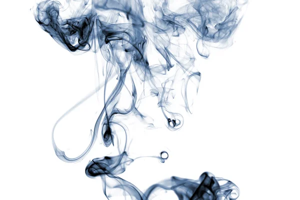 蓝色彩色的烟雾 — 图库照片