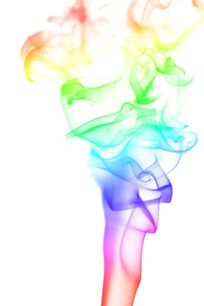 Pilar de humo del arco iris — Foto de Stock