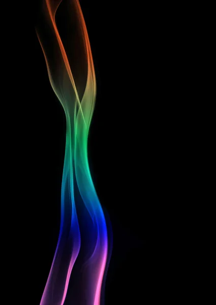 Pilar de humo del arco iris — Foto de Stock
