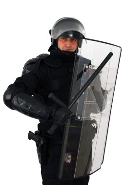 Riot policeman clipart