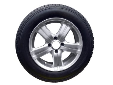 Tire with aluminum wheel clipart