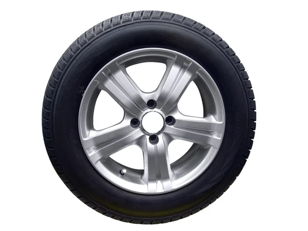 Tire with aluminum wheel — Stock Photo, Image