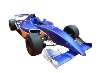 Mavi yarış araba