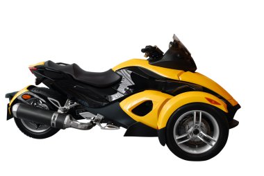 Fast tricycle motorcycle clipart