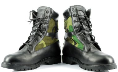 Military combat boots clipart