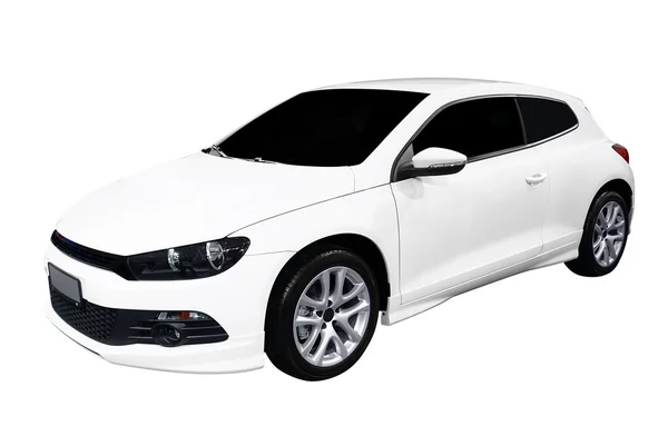 Fast white car — Stock Photo, Image