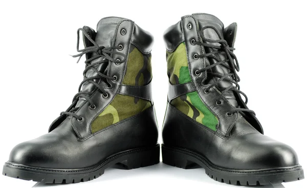 Stivali da combattimento militari — Foto Stock