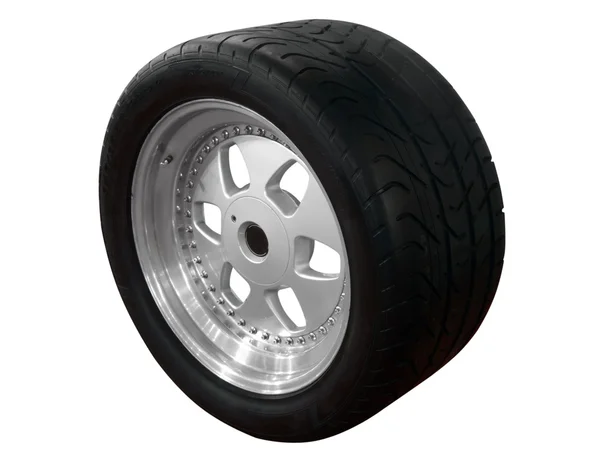 Neumático con rueda de aluminio — Foto de Stock