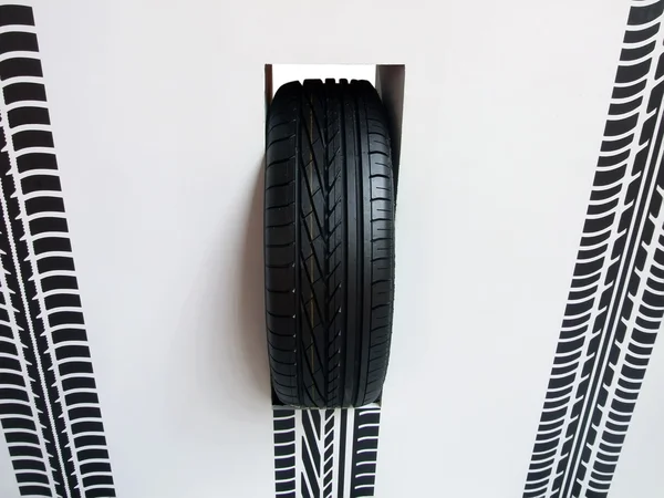 Marca do pneu — Fotografia de Stock
