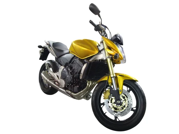 Yellow motorcycle — Stock Photo, Image