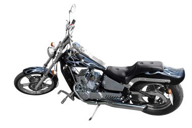 siyah hızlı motosiklet
