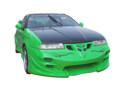 Tuning sport coupe car clipart