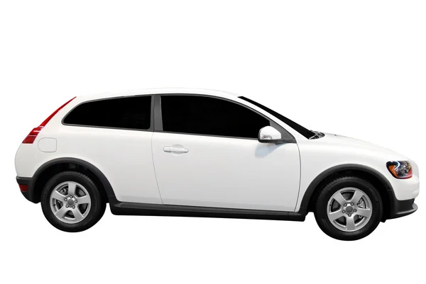 Nowy samochód biały — Zdjęcie stockowe