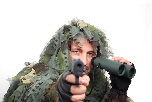 Ordu recon tüfek ile — Stok fotoğraf