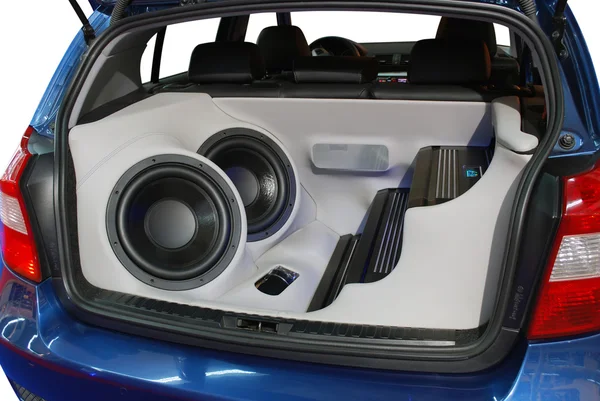Car with power audio system — Stock Photo, Image