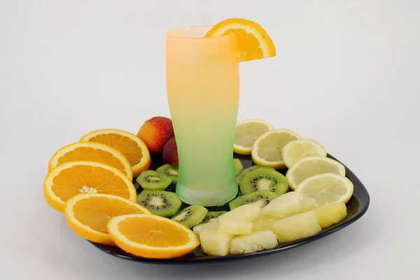 Limonata con frutta — Foto Stock