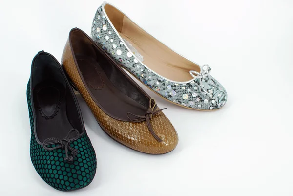 Lady ballet flat shoes — Stock Photo, Image