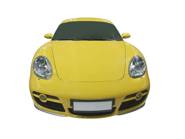 Luxury yellow coupe — Stock Photo, Image