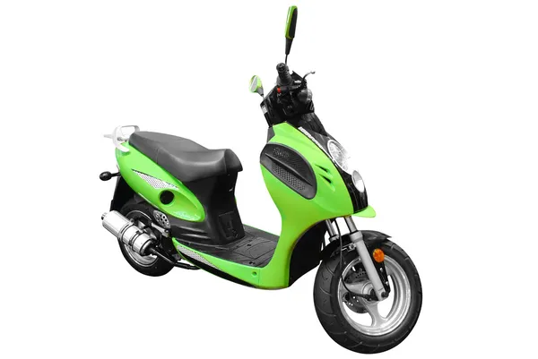Groene scooter — Stockfoto