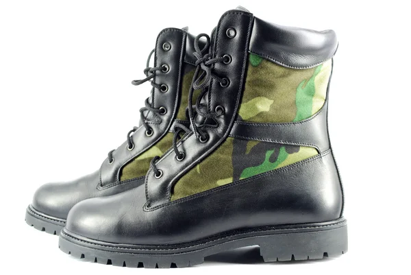 Wojskowe buty walki — Zdjęcie stockowe