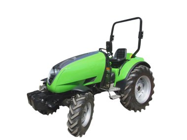 Green tractor clipart