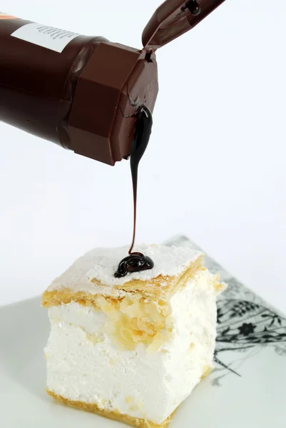 Ciasto z czekolady ozdobny — Zdjęcie stockowe