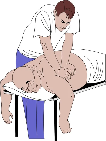 Massage, massage — Image vectorielle